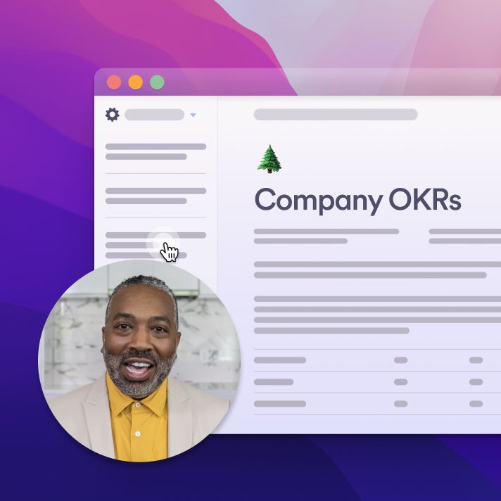 User walks through Company OKRs document using Loom