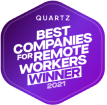 Quartz Best Companies for Remote Workers Winner 2021