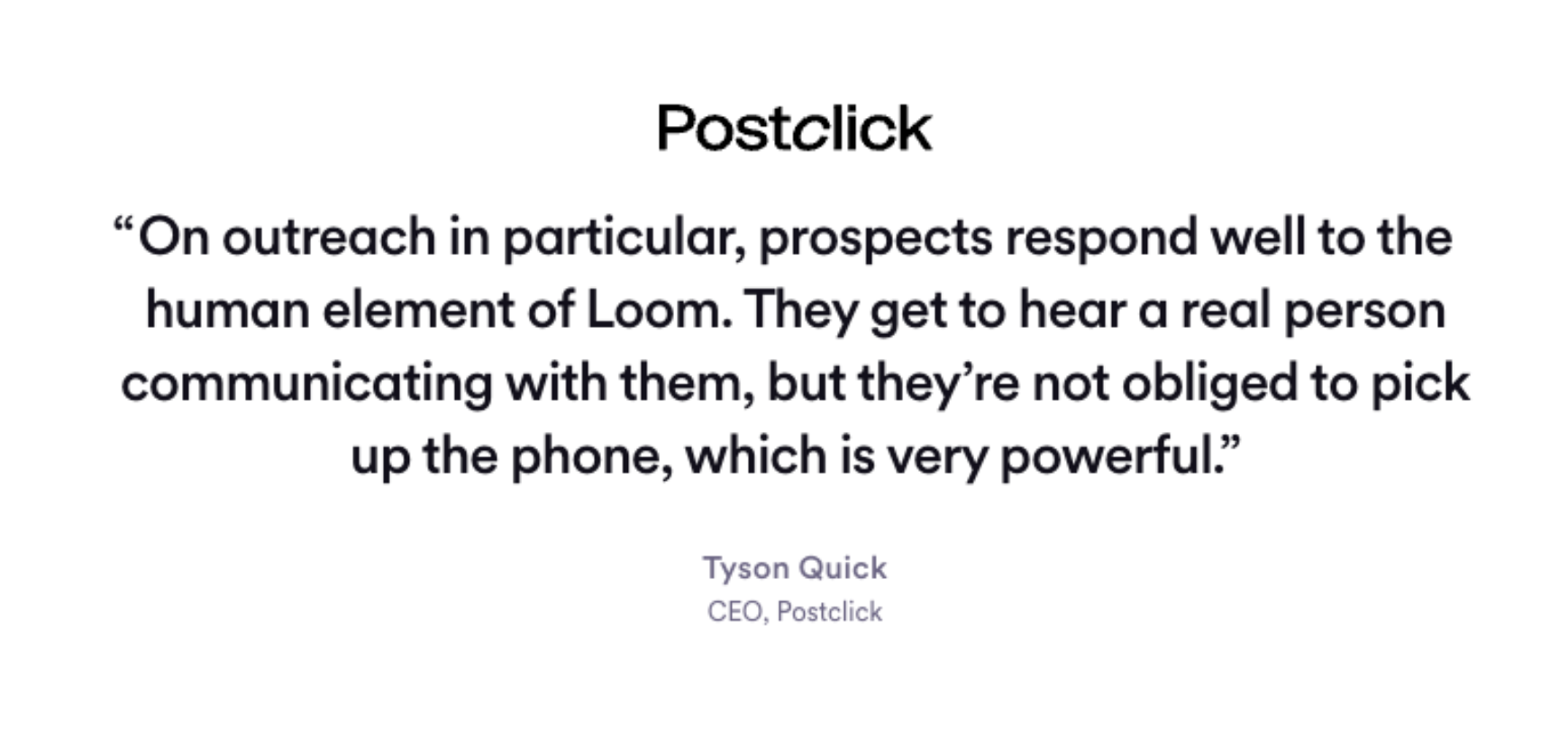 Postclick quote