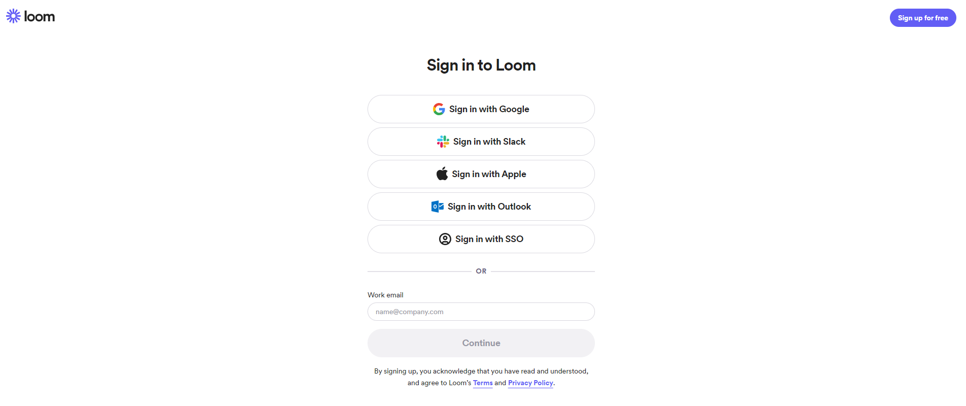 Log-in Loom